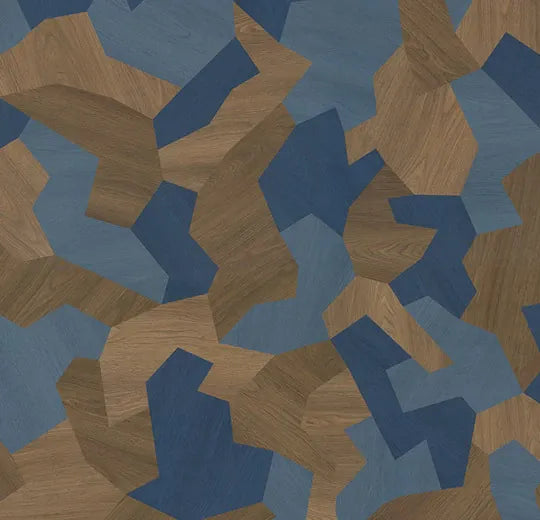Forbo Sarlon 15dB Blue Shaped Wood 98507T4315 acoustic sheet vinyl