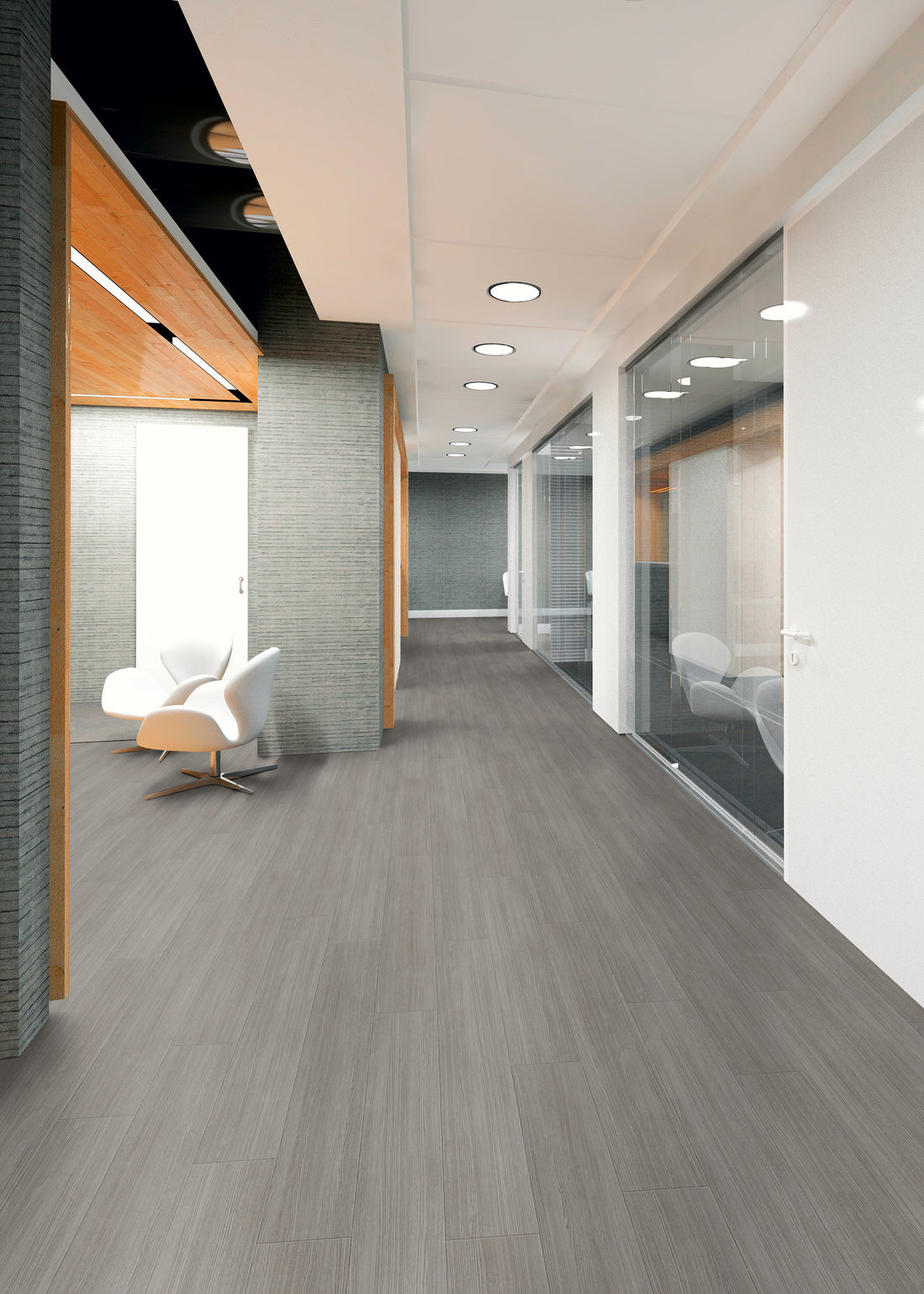 Light Grey Fineline - Polyflor Expona Simplay room setting