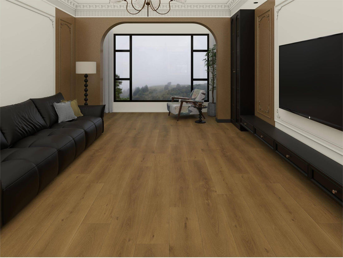 Church Oak Grande LVT 2.5mm 0.7mm commercial wear glue-down dark wood sample