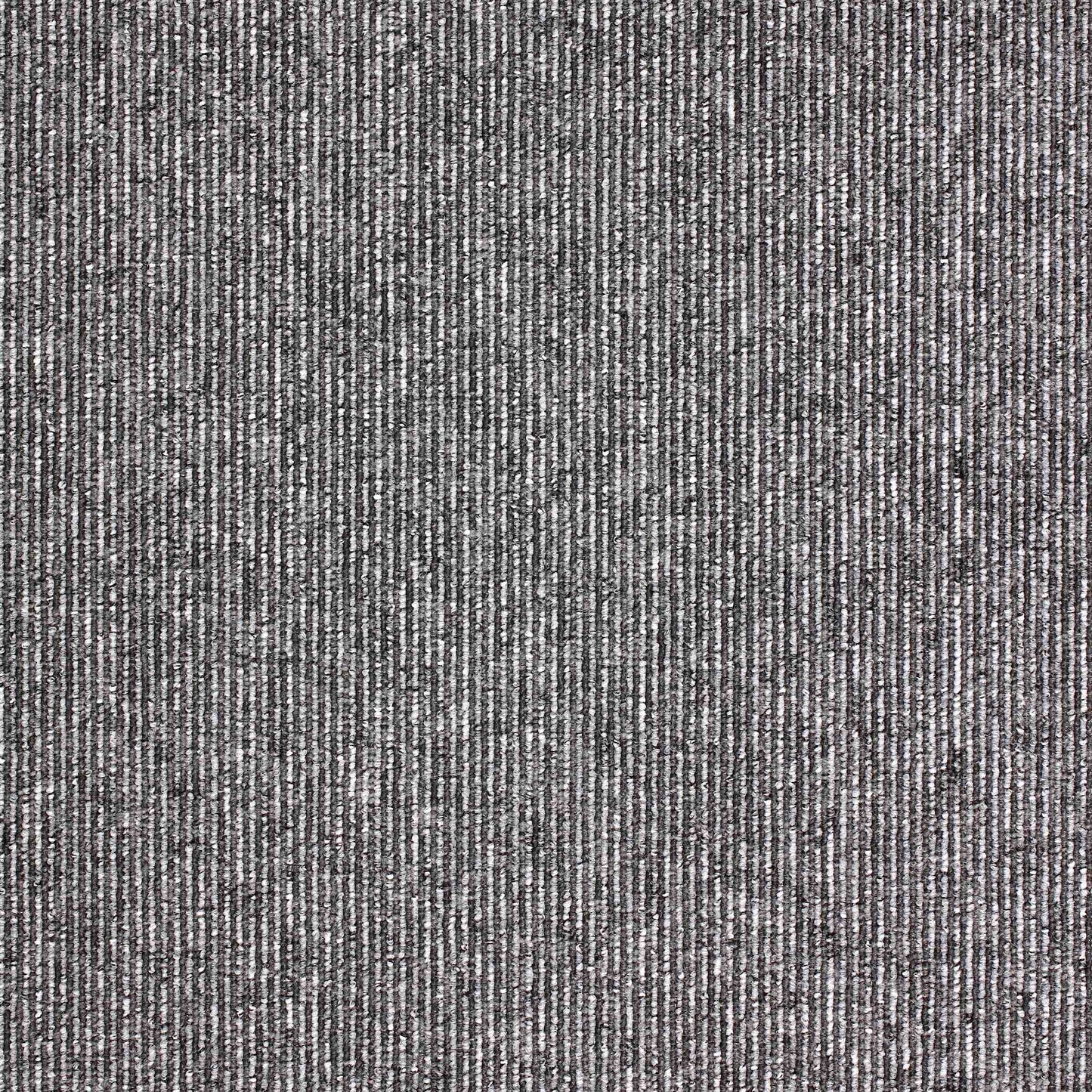 Macaw Stripe Quartz / Pewter carpet tile