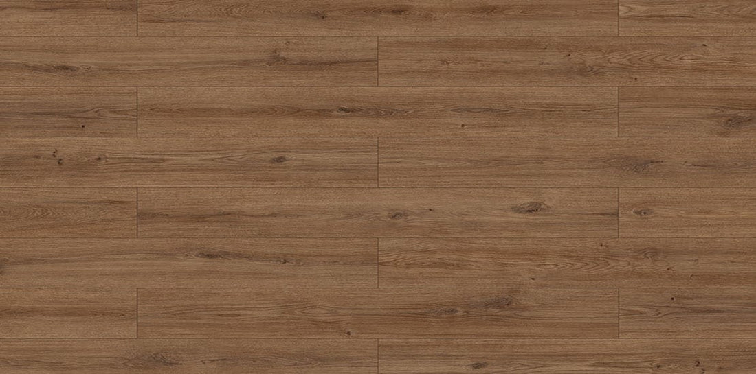 Furlong Uberwood Mid Brown Oak embossed in register, real-wood look La
