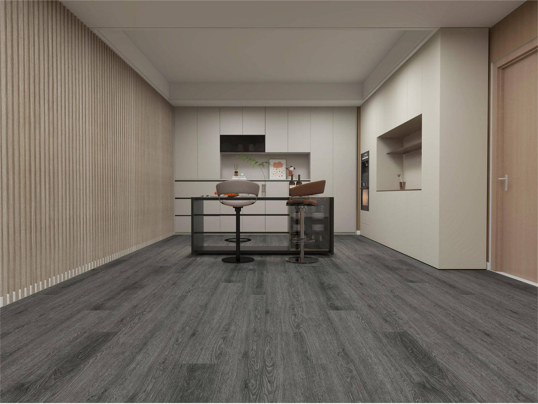Smoked Grey Oak Grande LVT 2.5mm 0.7mm commercial wear glue-down sample