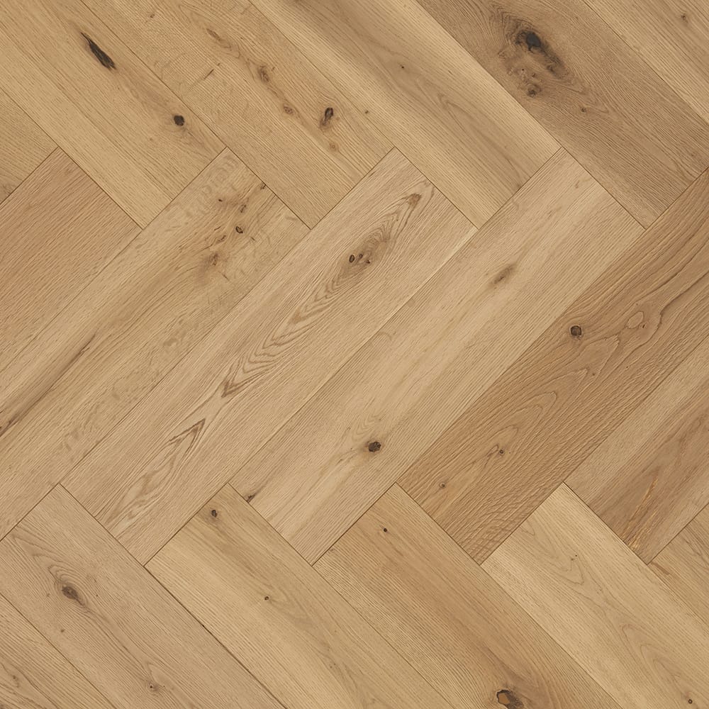 Furlong Universal Clic Herringbone Brushed Oak Engineered Oak