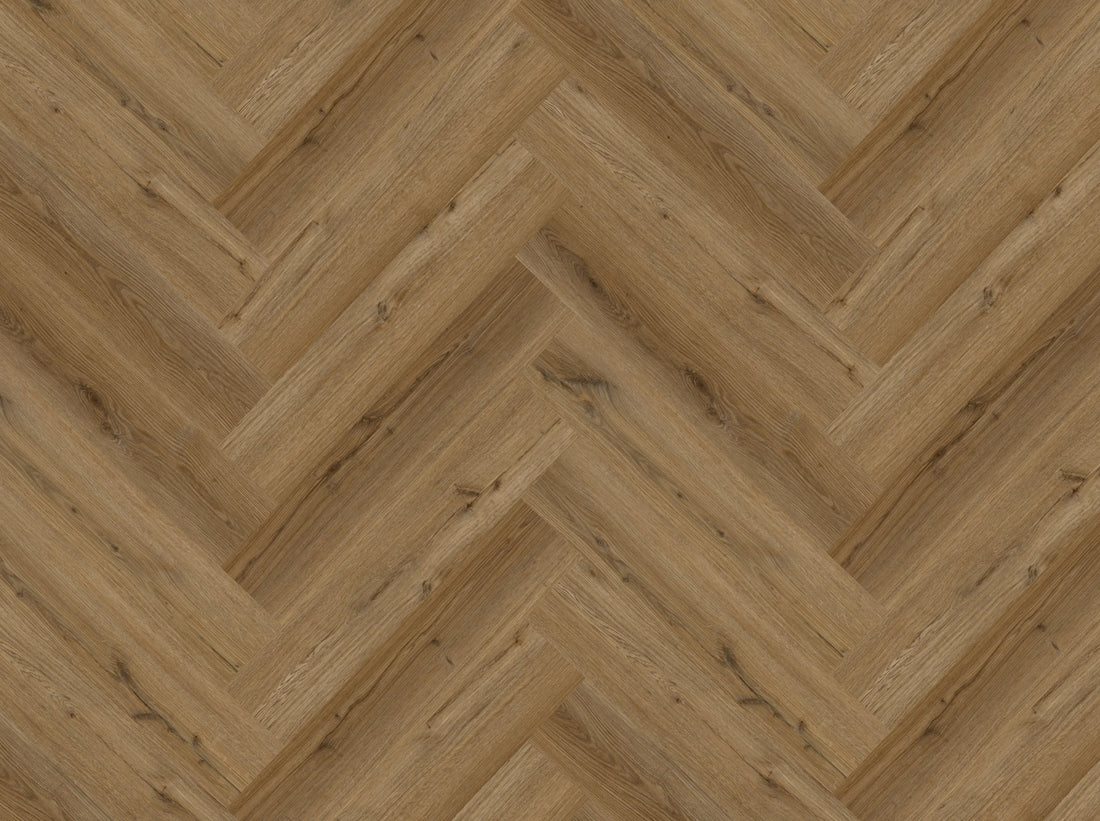 Antique Oak Herringbone LVT 2.5mm 0.55mm Dry-Back Parquet | Attraction