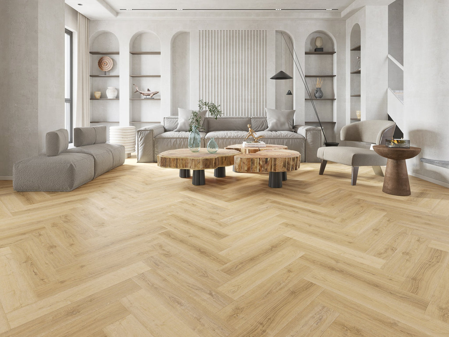 Barley Oak LVT 2.5mm 0.55mm Dry-Back Vinyl Flooring | Attraction