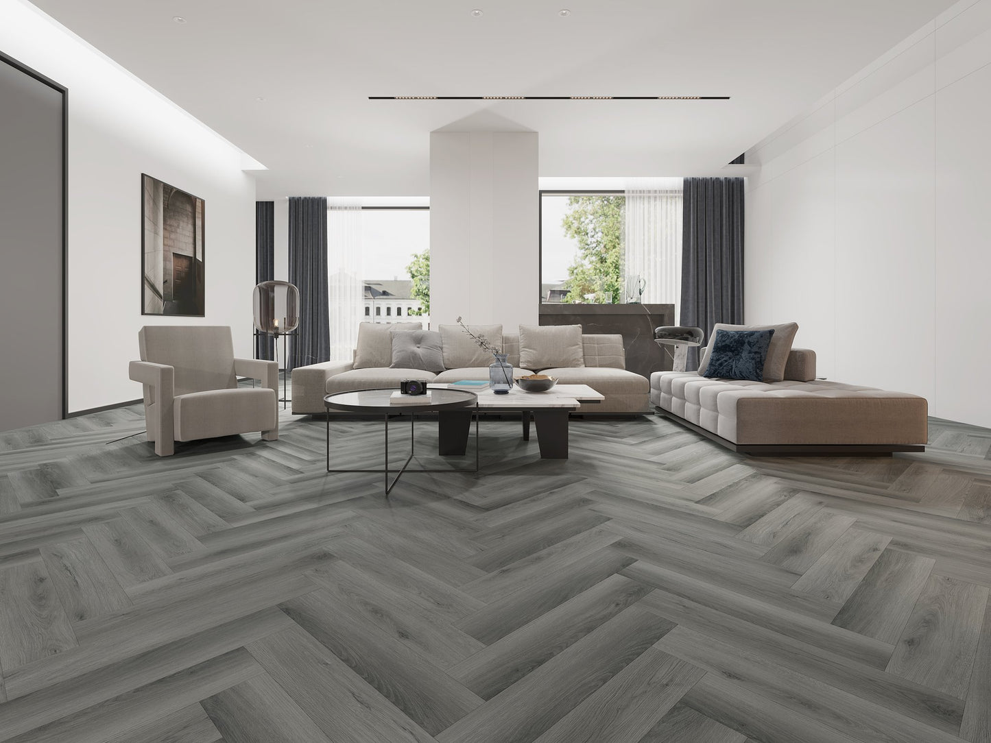 Yosemite Dark Oak LVT 2.5mm 0.55mm Dry-Back Vinyl Flooring | Attraction
