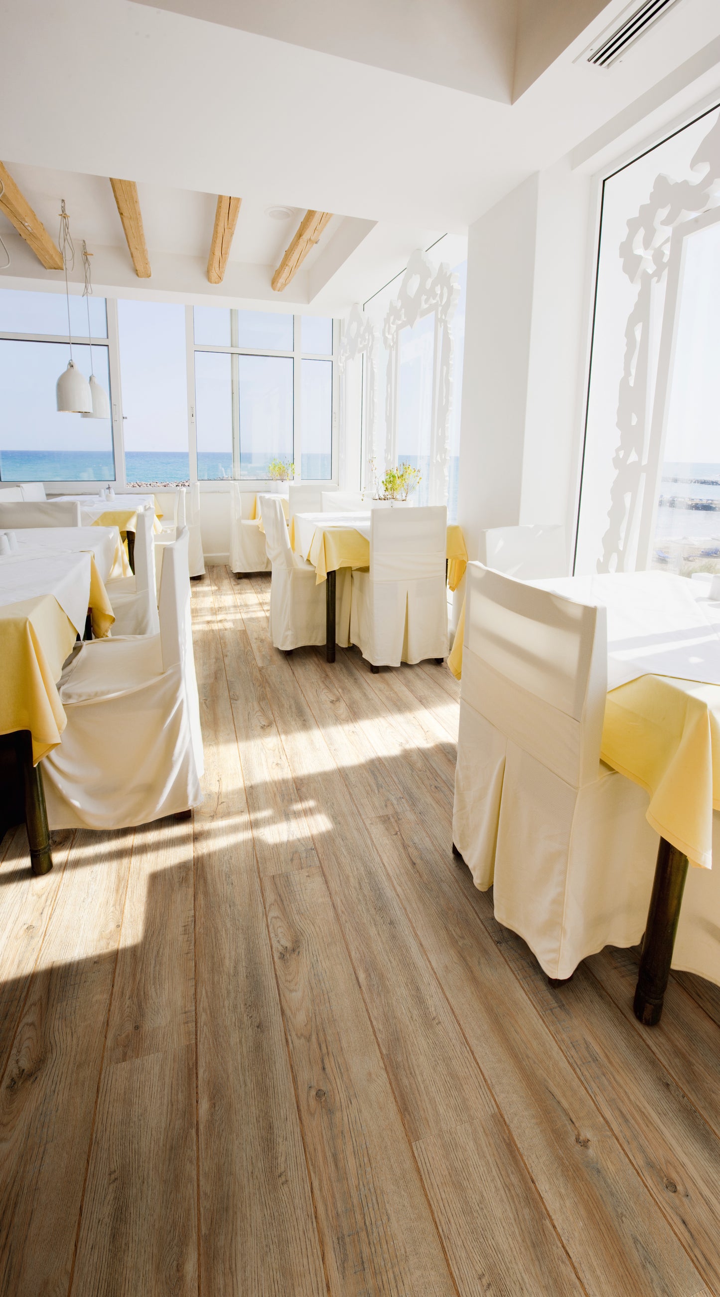 Cross Sawn Timber - Polyflor Affinity 255 room setting