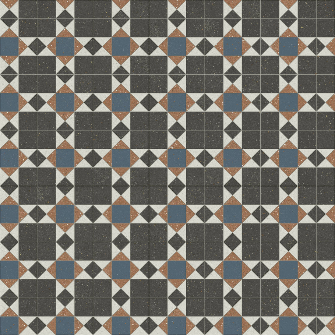 Polyflor Architex PUR Parlour Tile 3414 commercial vinyl sheet