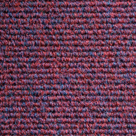 Heckmondwike Broadrib Magenta carpet tile sample