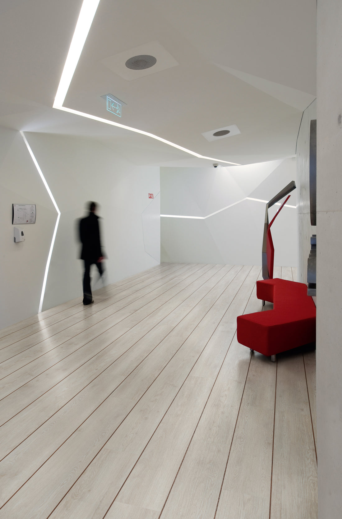 Planed White Oak - Polyflor Affinity 255 room setting