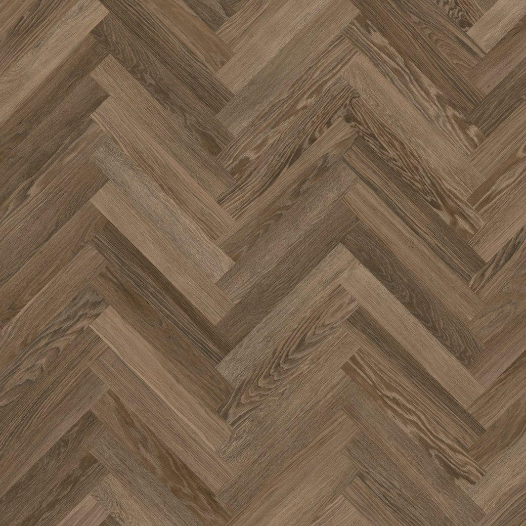 Karndean Knight Tile Cocoa Limed Oak Herringbone LVT 2mm SM-KP165 | Trade Prices