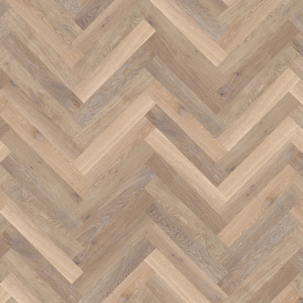 Karndean Knight Tile Rose Washed Oak SM-KP95 herringbone wood-effect LVT 2mm
