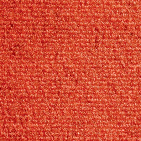 Heckmondwike Supacord Orange carpet tile sample