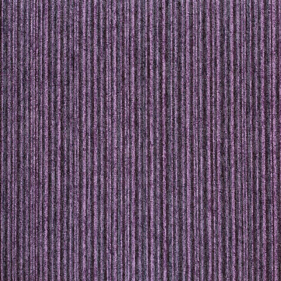 Burmatex Tivoli Multiline Hawaiian Purple Carpet Tile 20714 | Trade Prices