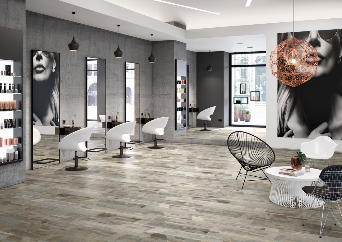 Smoked Medley - Polyflor Expona Design room setting