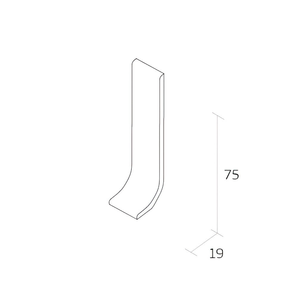 Quantum Q75 SO Sit-On Skirting 75mm 2m