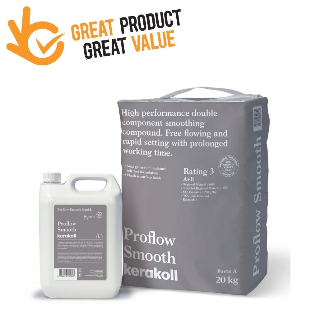Kerakoll Proflow Smooth 2-Part Smoothing Compound