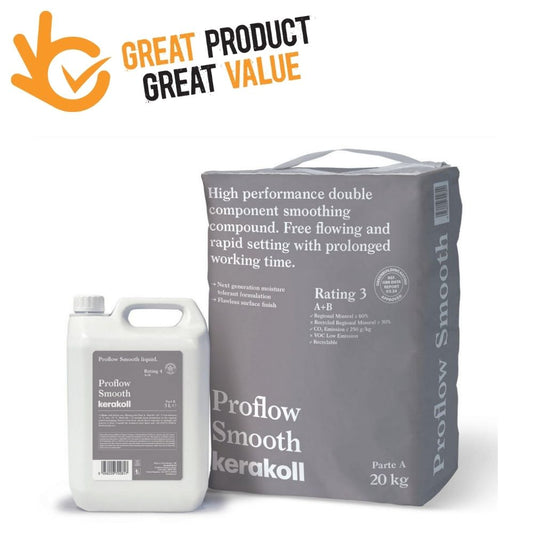 Kerakoll Proflow Smooth 2-Part Smoothing Compound