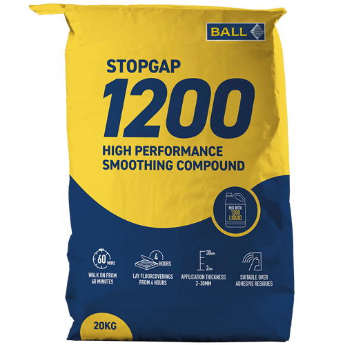 F-Ball Stopgap 1200 Pro Floor Levelling Compound 20kg + 5L