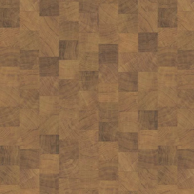 Polyflor Expona Commercial Endgrain Woodblock vinyl flooring sample