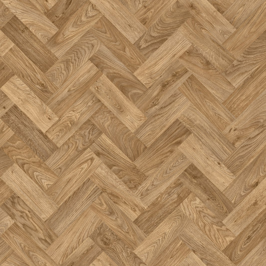 Polyflor Forest fx PUR Eton Oak Parquet 3108 commercial vinyl sheet