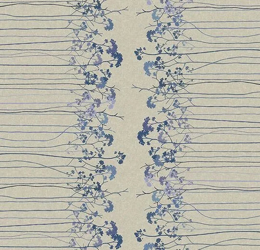 Forbo Flotex Vision Floral Elder Border Blueberry 254203