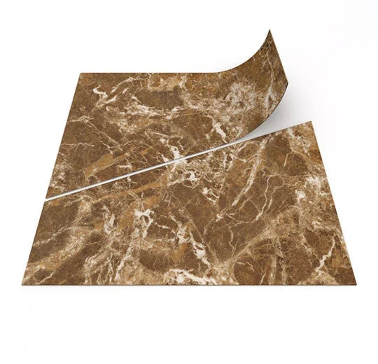 Forbo Allura Dryback Ochre Marble Trapezoid 63782DR5 Commercial LVT Tile