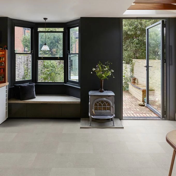 Polyflor Camaro Rigid Core Pearl Micro Terrazzo SPC click LVT sample