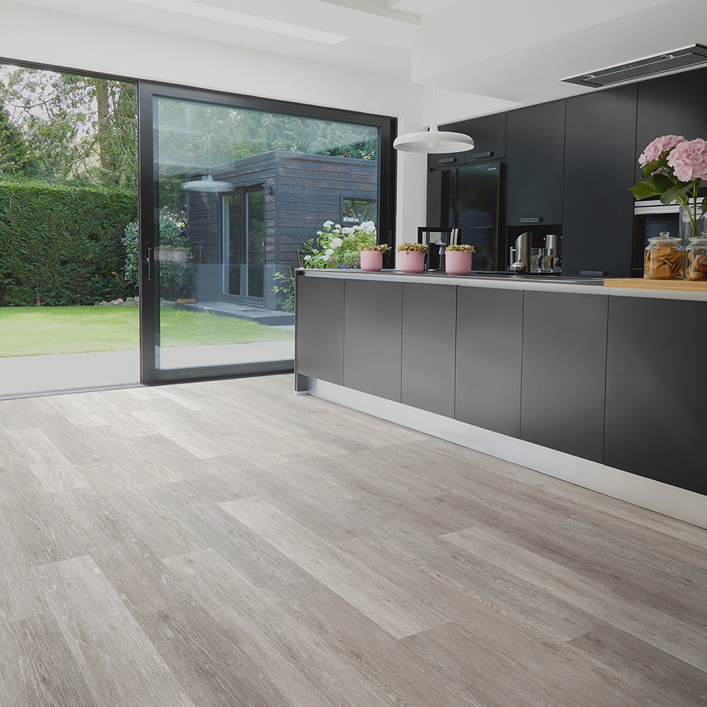 Traditional Grey Oak - Polyflor Conceptline room setting