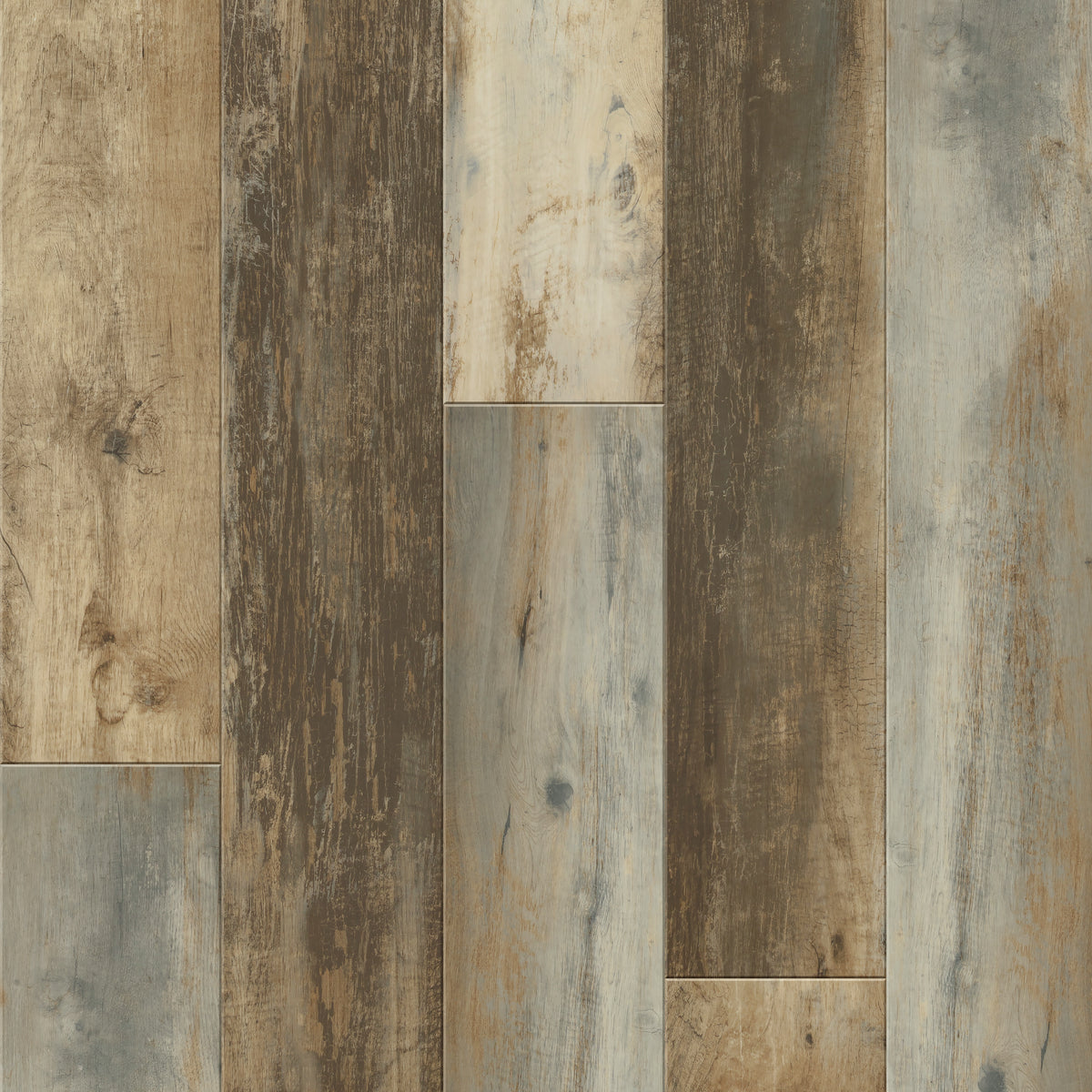 Reclaimed Inked Oak - Polyflor Expona Design LVT swatch