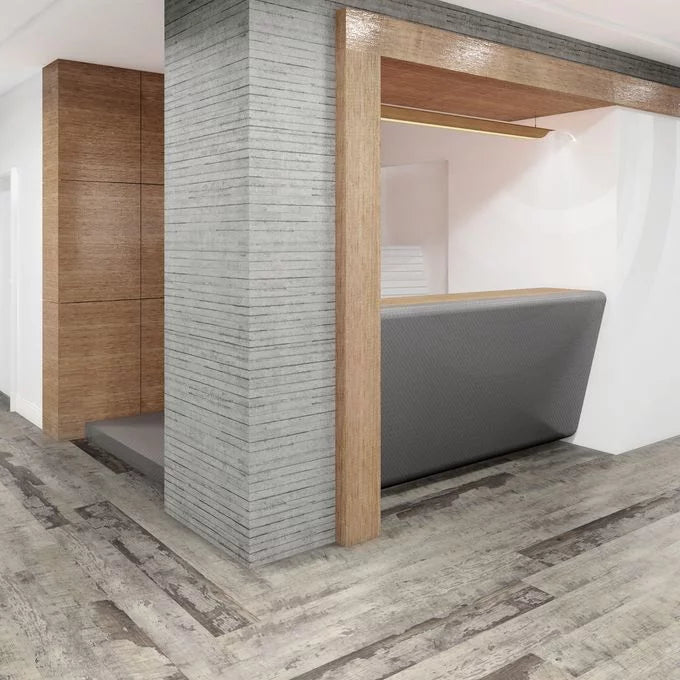 Polyflor Expona Commercial Grey Barnwood vinyl flooring