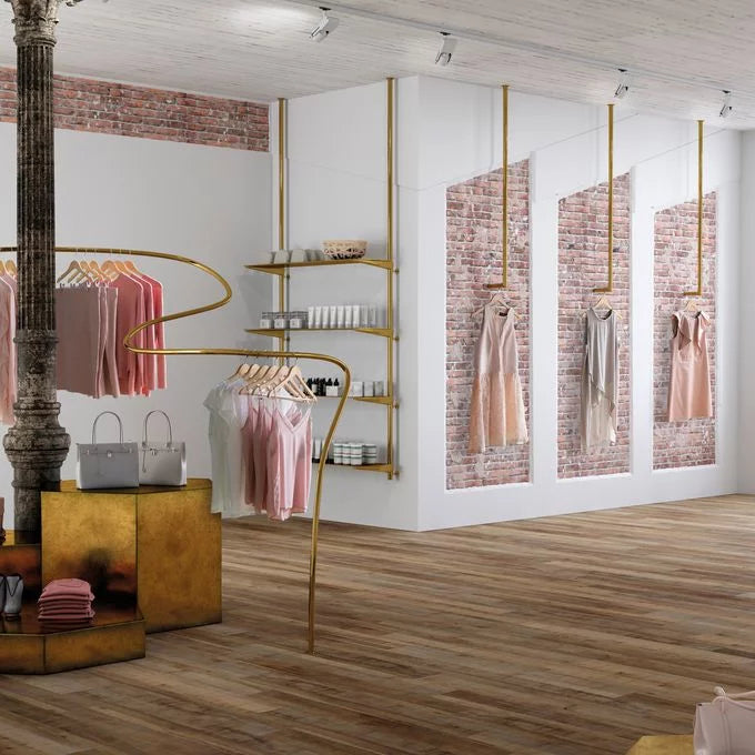 Polyflor Expona Commercial Bronzed Salvaged Wood vinyl flooring