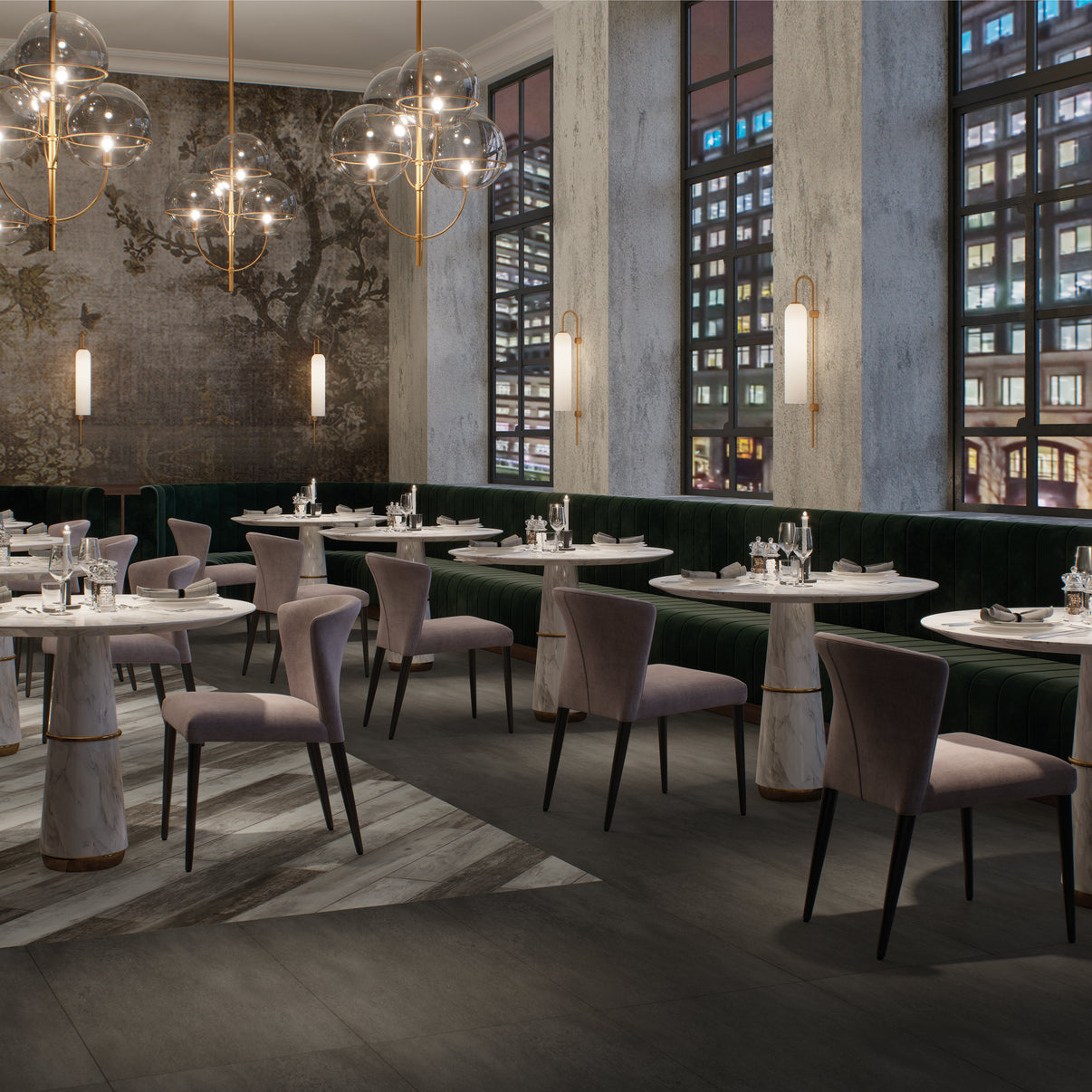 Factory Cement - Polyflor Expona Design room setting