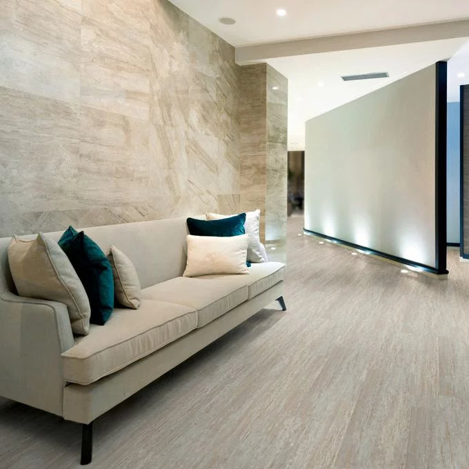 Polyflor Expona Commercial Beige Varnished Wood vinyl flooring