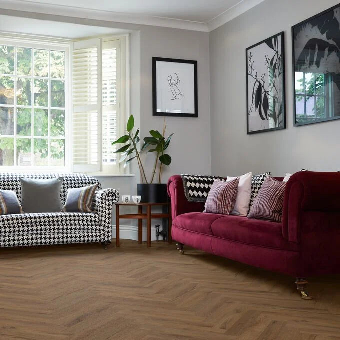Polyflor Colonia Hamilton Oak Large Parquet LVT sample