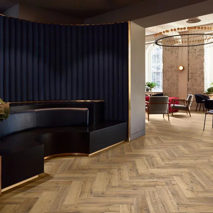 Polyflor Expona Commercial Everglade Oak parquet vinyl flooring
