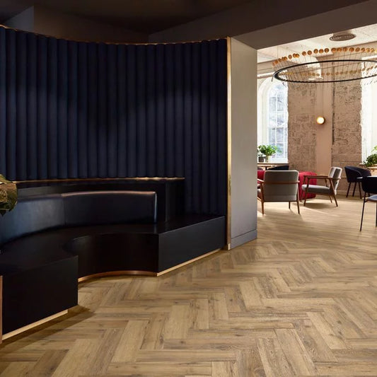 Polyflor Expona Commercial Everglade Oak Parquet Vinyl | Trade Prices | Free Samples