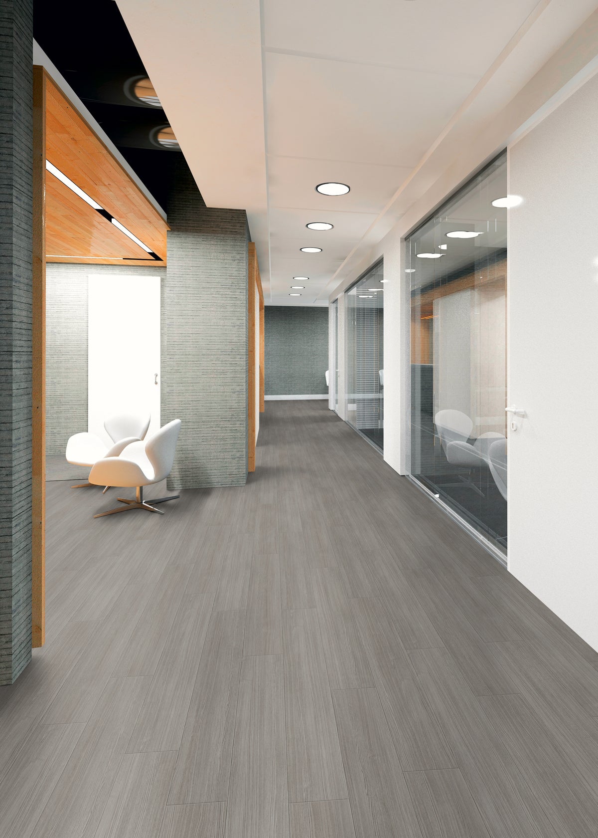 Light Grey Fineline - Polyflor Expona Simplay room setting