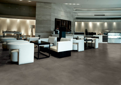 Dark Grey Concrete - Polyflor Expona Simplay room setting
