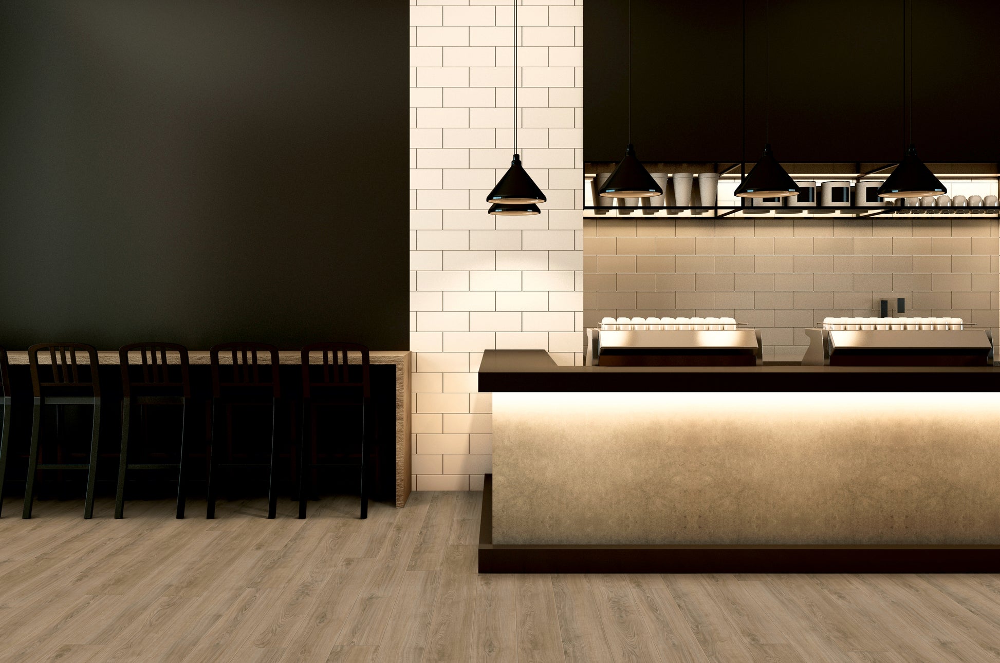 Light Classic Oak - Polyflor Expona Simplay room setting