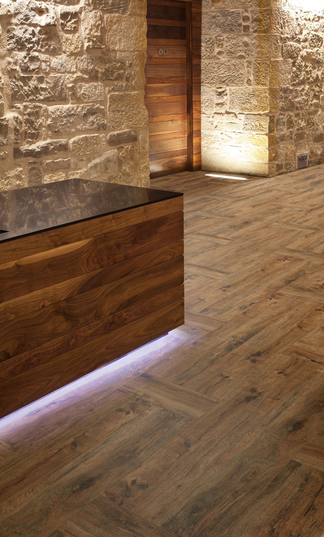 Flamed Chestnut - Polyflor Affinity 255 room setting