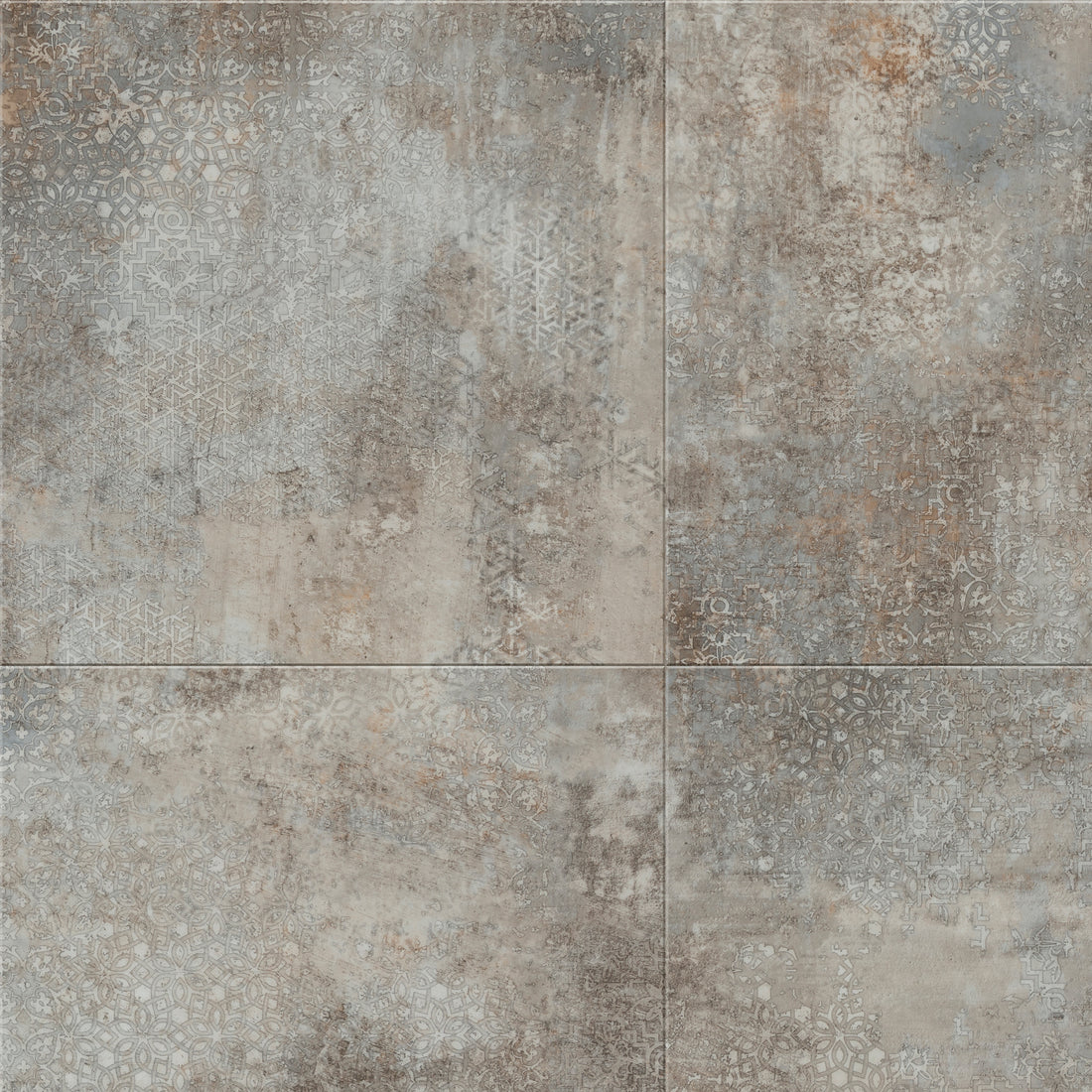 Grey Stencil Concrete - Polyflor Expona Design LVT swatch