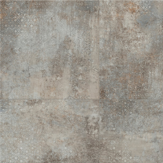 Grey Stencil Concrete - Polyflor Expona Design LVT swatch