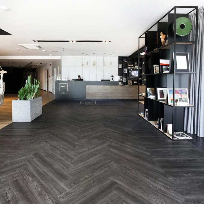Polyflor Expona Commercial Black Elm vinyl flooring