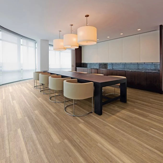 Polyflor Expona EnCore Eden Ash Rigid Loc SPC flooring sample