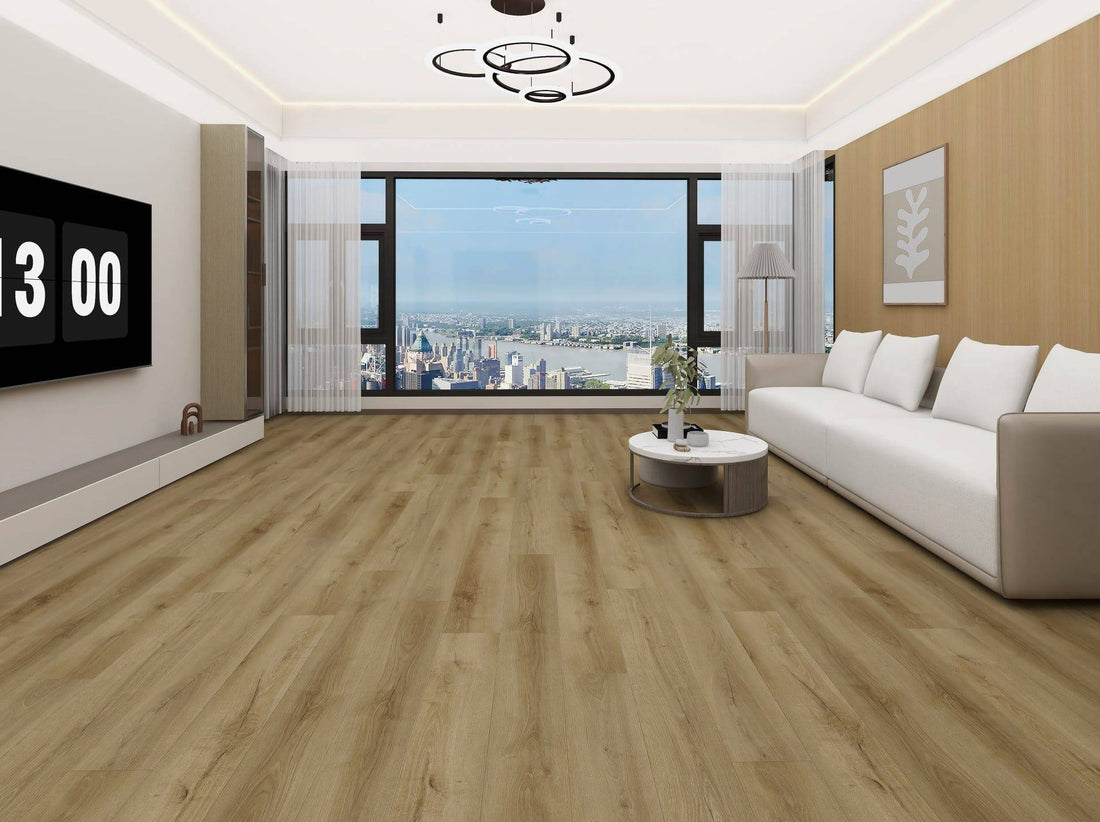 Classic Oak Woods Click SPC waterproof click vinyl plank 4.4mm wood-effect sample