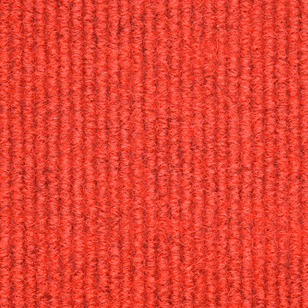Heckmondwike Broadrib Red commercial carpet sample