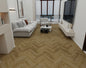 Summer Oak Grande Parquet herringbone LVT 2.5mm 0.7mm wear honey wood sample