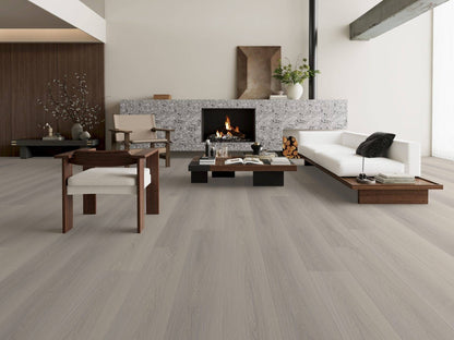 Woods Click SPC Grey Oak Vinyl Flooring | Waterproof LVT 4.4mm | Grey Wood Effect