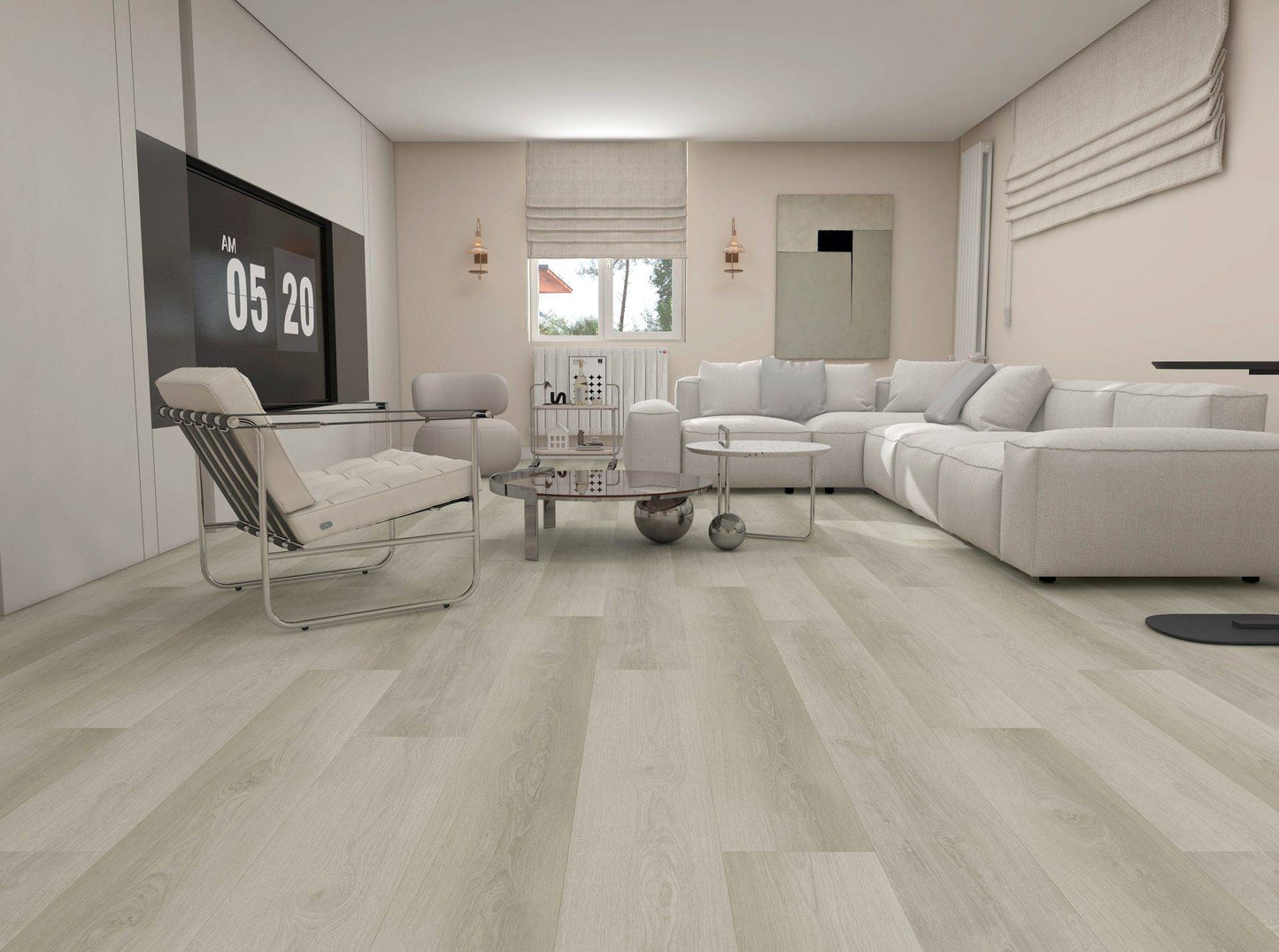 Woods Click SPC Beach Vinyl Flooring – Waterproof LVT 4.4mm Beach Wood Effect